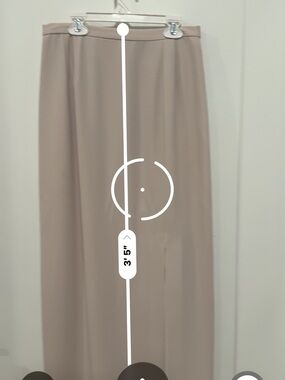 Adrianna Papell Taupe Maxi Skirt